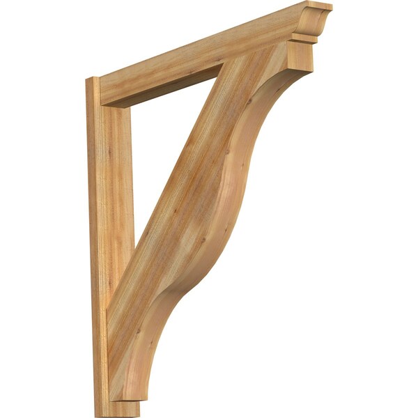 Ekena Millwork Funston Traditional Rough Sawn Outlooker, Western Red Cedar, 6"W x 46"D x 46"H OUT06X46X46FST01RWR - main